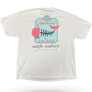 Simply Southern “Southern to the Bone” Fishbone Preppy Short Sleeve T-shirt XL